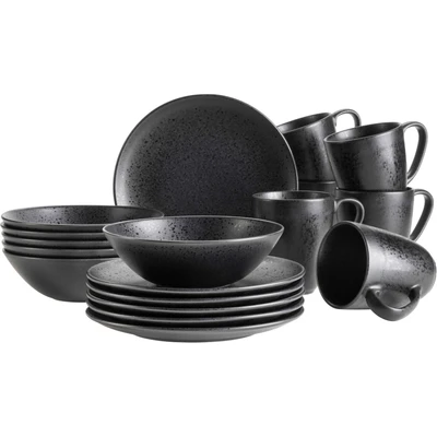 Abbildung von MÄSER Frühstücks Geschirrset &quot;ESSENTIAL, Set, Steinzeug&quot;, (Set, 18 tlg.), Geschirr Service