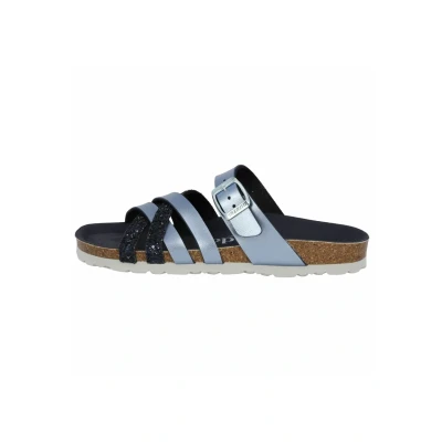 Abbildung von Palado Novati Pantolette flach, Damen, Größe: 37, Hellblau metallic Schuhe