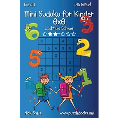 Abbildung von Mini Sudoku für Kinder 6x6 Leicht bis Schwer Band 1 145 Rätsel