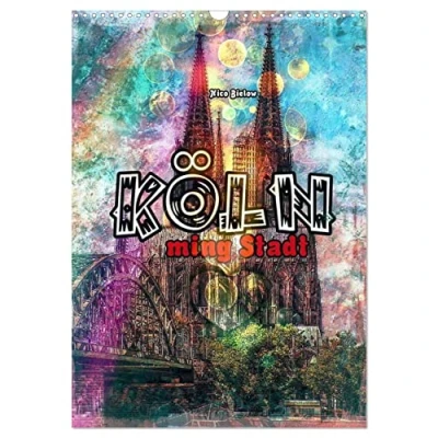 Abbildung von Köln ming Stadt (Wandkalender 2025 DIN A3 hoch), CALVENDO Monatskalender