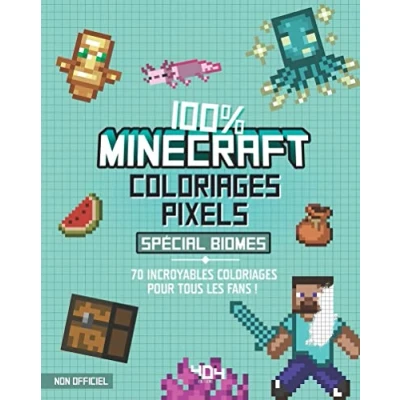 Abbildung von Coloriages pixel 100 % Minecraft spécial biomes