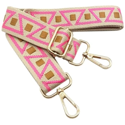 Abbildung von Verstellbarer Schultergurt für Taschen Rose Braun, Taschengurte zum Wechseln, Taschengurt Breit mit Karabiner Gold, 80 130 cm Tragegurt Tasche Damen Schulterriemen, Handtasche, 3.8cm, 1115