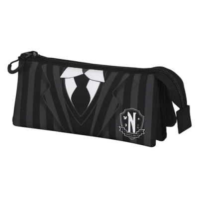 Abbildung von Wednesday Uniform FAN Dreifach Federmäppchen 2.0, Schwarz