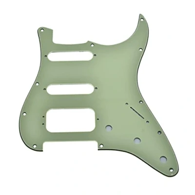 Abbildung von KAISH Northwest Guitars Pickguard für Stratocaster, 11 Löcher, 3 Schrauben, runde Ecken, Humbucking, Tonabnehmer, Halterung, passend American Fender Strat, Mintgrün