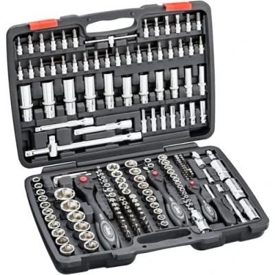 Abbildung von VIGOR V2461 Steckschlüsseleinsatz Set 172 Außensechskant 1/4, 3/8 Adapter Volvo gerade für V4385 Vierkant, Sechskant