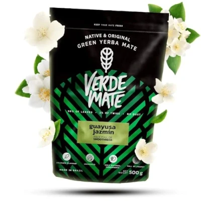 Abbildung von Verde Mate Green Guayusa Jazmín 500g Tee mit und Jasminfür Anfänger Fortgeschrittene brasilianischer TeeDie natürliche ZusammensetzungDer starke 0,5 kg