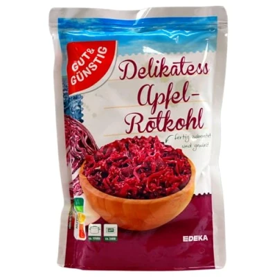 Abbildung von Edeka Gut &amp; Günstig Delikatess Apfelrotkohl, 12er Pack (12 x 400g)
