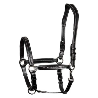 Abbildung von Harry&#039;s Horse Halfter Leder, Supreme Cob Schwarz