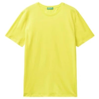 Abbildung von United Colors of Benetton Herren 3u53j1f15 T Shirt, Gelb 23d, Small