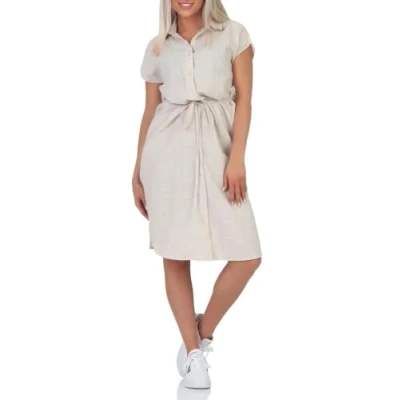 Abbildung von ONLY Onltizana NERI Dress Blusenkleid, Damen, Größe: Large, Pumice stone