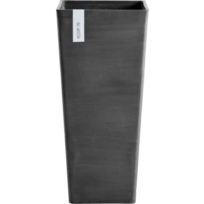 Abbildung von Ecopots Rotterdam hoch 70 cm(H) dunkelgrau Pflanze/Blumentopf