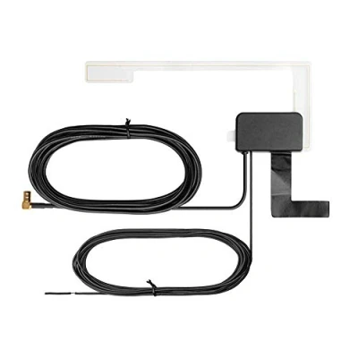 Abbildung von DAB+ Scheibenantenne mit Extra Remote Kabel Scheibenklebeantenne Für DAB Empfang alle Geräte SMB Anschlüsse Pioneer, Kenwood, JVC, Alpine Radios
