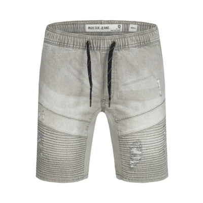 Abbildung von Indicode Jeans MIT Elastisc Shorts, Herren, Größe: Small, Light grey