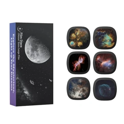 Abbildung von Realistische Scheiben für Ainael Meteor und Galaxy Projektor, 5k Ultra HD Discs Heimplanetarium, 6 Set ohne Projektor (Nebula 6)