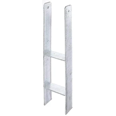 Abbildung von Alberts 213848 H Pfostenträger feuerverzinkt lichte Breite 121 mm Gesamthöhe 600 Materialstärke 6