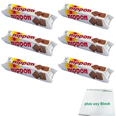 Abbildung von Nippon Knusperhappen, Snack Pack (6x200g Packung) + usy Block