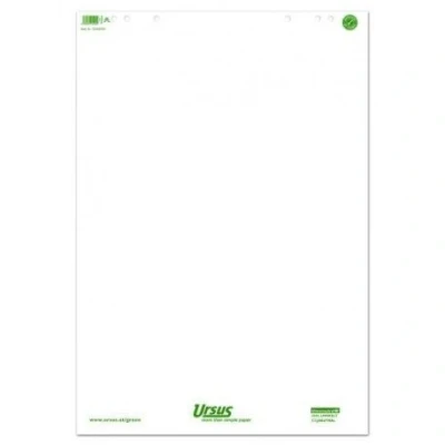 Abbildung von 5 x Ursus Flipchartblöcke 68x99cm RC blanko 20 Blatt