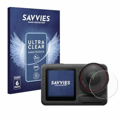 Abbildung von Savvies 6 Stück Schutzfolie für DJI Osmo Action 5 Pro (Linse) Displayschutz Folie Ultra Transparent