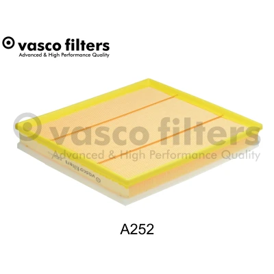 Abbildung von DAVID VASCO A252 Luftfilter 48 299 341 rechteckig Filtereinsatz mit Vorfilter FORD: Transit V363 Kastenwagen, Custom V362 Kastenwagen