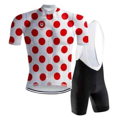 Abbildung von RETRO RADSPORT OUTFIT POLKA DOT REDTED