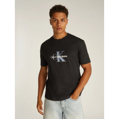Abbildung von Calvin Klein Jeans Monologo Shift TEE Tshirt print, Herren, Größe: Medium, Black
