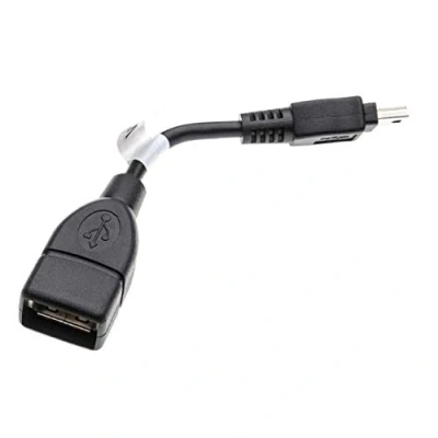 Abbildung von vhbw Adapter OTG Ersatz für Sony VMC UAM1 Mobilgerät Kabeladapter Mini USB (männlich) auf A Buchse, Schwarz