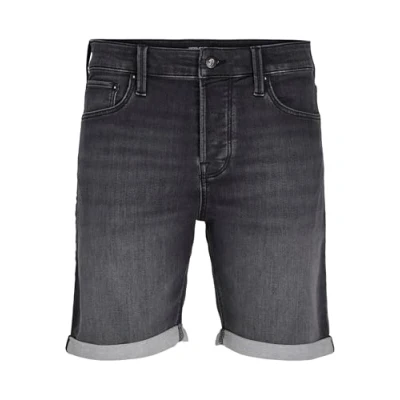 Abbildung von JACK&amp;JONES PLUS Herren Jjirick Jjicon I.k. Sq 062 Sn Pls Jeansshorts, Black Denim, 44 EU