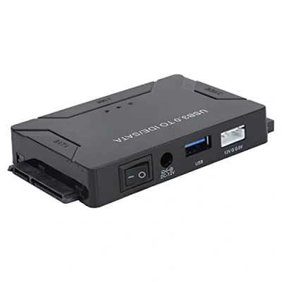Abbildung von USB 3.0 zu SATA/IDE Konverter Externes Festplatten Adapter Set für Universelle 2.5/3.5 IDE HDD/SSD Festplatten, DVD ROM CD CO RW DVD+RW und Andere, Unterstützt 4 TB(EU)