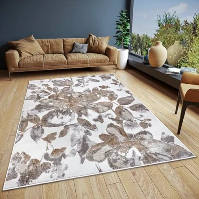 Abbildung von HANSE Home Teppich &quot;Floral&quot;, rechteckig, strapazierfähig, pflegeleicht, robust, glänzend