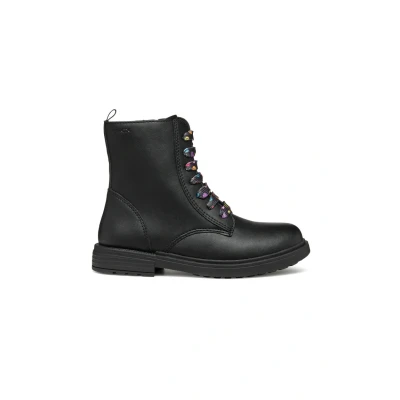 Abbildung von Geox Eclair Schnürstiefelette für Kinder, Größe: 38, Black multicolor Schuhe