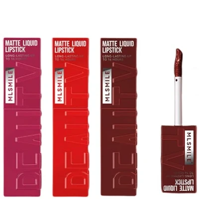 Abbildung von KTouler 3 Colors Matte Liquid Lipstick Set, Velvet Smooth Nude Lip Gloss, Waterproof Moisturizing Long Lasting Highly Pigmented Stain with Gift Box (B)