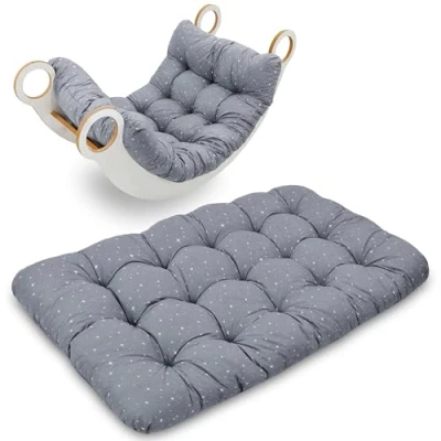 Abbildung von Krabbeldecke für Baby Kissen Kletterbogen 60x120 cm Bodenkissen Kinder Matte Montessori Spielbogen Wippe Kletter Bogen Polster Spieldecke Kinderzimmer Galaxie