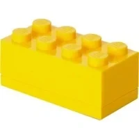 Abbildung von LEGO Mini Box, 8 Noppen, Lunchbox Einsatz, Snackbox, gelb