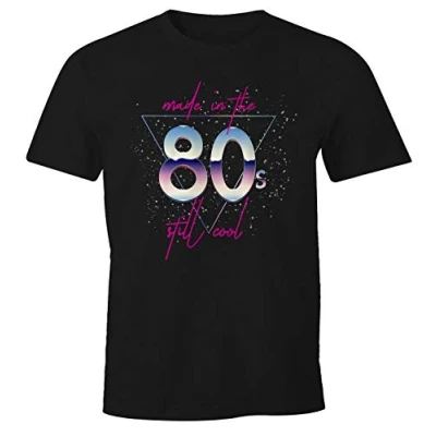 Abbildung von MoonWorks Print Shirt Herren T Geburtstag Made in the 80&#039;s still cool Retro Eighties Achtziger Geschenk Fun Moonworks® mit