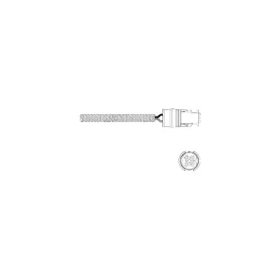 Abbildung von DELPHI ES20346 12B1 Lambdasonde Planarsonde, beheizt MERCEDES BENZ: E Klasse Limousine, C T modell