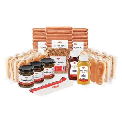 Abbildung von Hot dog WORLD Set &quot;American Style&quot; (BEEF, 115 teiliges Set) für 36 Dogs