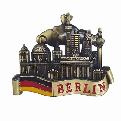 Abbildung von MUYU Magnet Berlin Deutschland 3D Metall Kühlschrankmagnet Tourist Souvenir Geschenk Haus &amp; Küche Dekoration Magnetische Aufkleber Sammlung