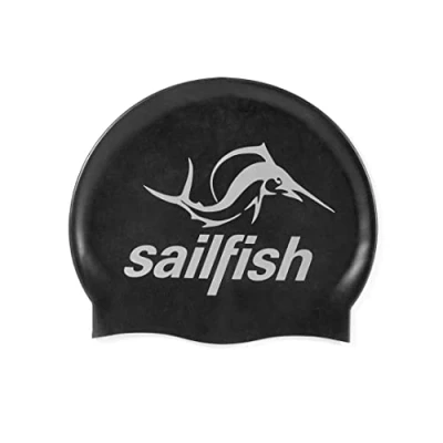 Abbildung von sailfish® Silikon Badekappe 100% aus Silikon, Unisex für Frauen und Männer Weiche &amp; komfortable Schwimmkappe Langlebige Classic Designs