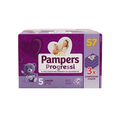 Abbildung von Pampers Progressi Junior Windeln Größe 5, 57 Stück 3000 g