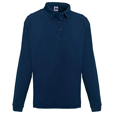 Abbildung von Russell Europe Herren Sweatshirt mit Knopfleiste und Kragen (L) (Marineblau)