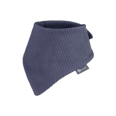Abbildung von Sterntaler Baby Halstuch Waffelpique Unisex Halsbedeckung für Babys aus Viskose Mix mit Klettverschluss und Frotteerücken graublau, 1