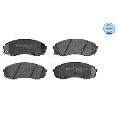 Abbildung von MEYLE 025 245 9717/W Bremsbelagsatz ORIGINAL Quality Vorderachse mit akustischer Verschleißwarnung Anti Quietsch Blech HYUNDAI: H 1 Travel