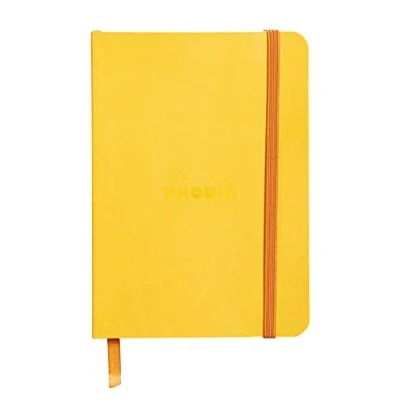 Abbildung von Rhodia 117316C Notizheft (mit weichem Umschlag, liniert, 72 Blatt, DIN A6, 10,5 x 14,8 cm) 1 Stück dottergelb