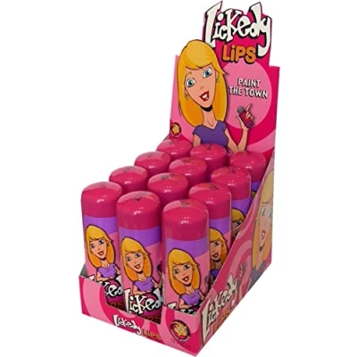 Abbildung von Freekee Lickedy Lips Zungenroller mit Flüssigbonbon Fruchtgeschmack 12 im Tray 1er Pack (12 x 80 g)