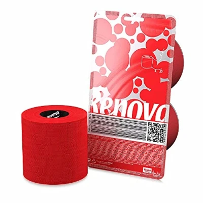Abbildung von Renova Farbiges Papierband, Rot, 2 Stück