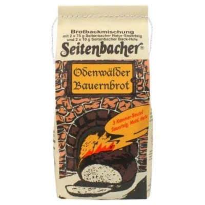 Abbildung von Seitenbacher Odenwälder Bauernbrot Backmischung I Einfach Vollkorn ohne Zusätze 3er Pack (3 x 935 g)