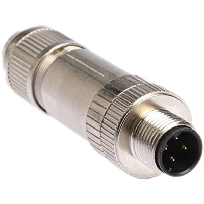 Abbildung von PHOENIX CONTACT SACC M12MSD 4Q SH PN Datensteckverbinder, 4 Polig, Stecker Gerade M12, D Kodierung, 4mm 8mm Kabelaußendurchmesser
