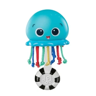 Abbildung von Baby Einstein, Musikspielzeug Qualle, Ocean Glow, mit Melodien, Lichtern und verschiedenen Oberflächen zur Förderung der Entwicklung Sinne