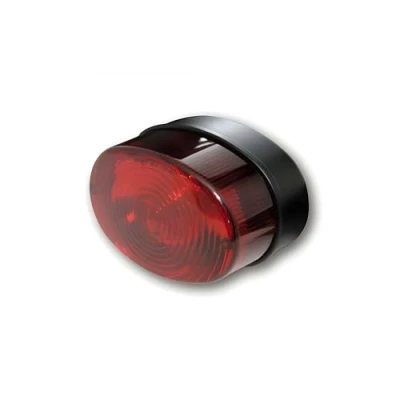 Abbildung von SHIN YO Universal Rücklicht OVAL, rotes Glas (Black)