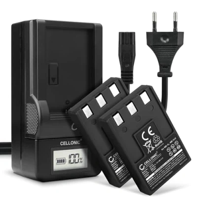 Abbildung von CELLONIC 2X NB 1LH 1L Akku kompatibel mit Canon Digital IXUS 300 330 400 430 500 V V2 V3 S100 NB1L CB2LS 3.6V 3.7V 830mAh + Ladegerät